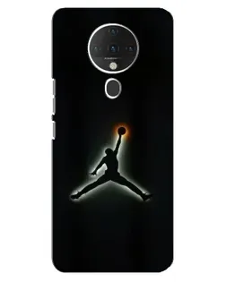 Чехол для TECNO Spark 6 с картинкой «Jordan Gradient Logo»