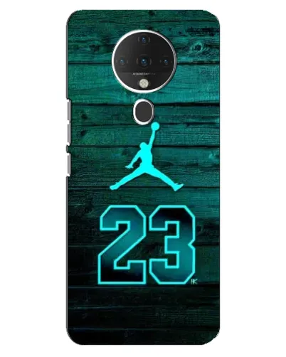 Чехол для TECNO Spark 6 с картинкой «Jordan Cyan 23»