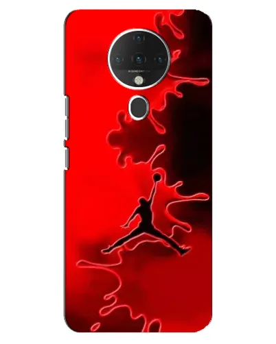 Чехол для TECNO Spark 6 с картинкой «Jordan Red Smoke»