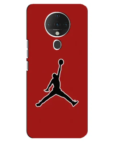 Чехол для TECNO Spark 6 с картинкой «Jordan Red Back»
