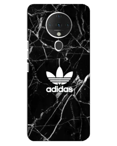 Чехол для TECNO Spark 6 с картинкой «Белый мрамор Adidas»