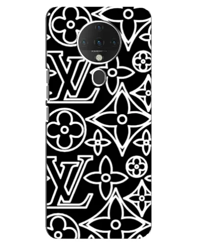 Чехол для TECNO Spark 6 с картинкой «Черно-белый узор LV» Чехол для TECNO Spark 6 с картинкой «Черно-белый узор LV»