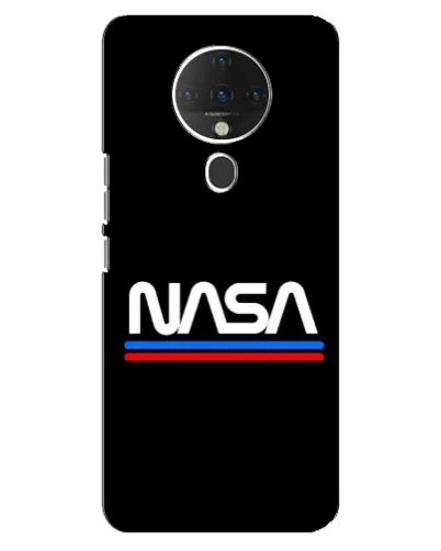 Чохол для TECNO Spark 6 з картинкою «NASA — класика Red Blue» Чохол для TECNO Spark 6 з картинкою «NASA — класика Red Blue»