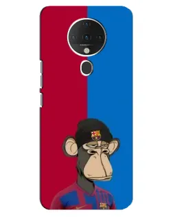 Чехол для TECNO Spark 6 с картинкой «Bored Ape — фанат Барсы» Чехол для TECNO Spark 6 с картинкой «Bored Ape — фанат Барсы»