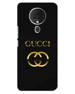 Чохол для TECNO Spark 6 з картинкою «Золотий логотип Gucci»