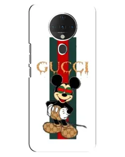 Чохол для TECNO Spark 6 з картинкою «Міккі Маус Gucci — смуги»
