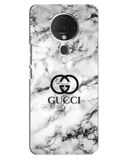 Чохол для TECNO Spark 6 з картинкою «Gucci — мармуровий шик»