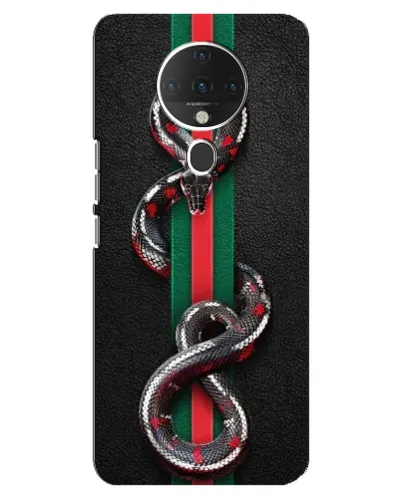 Чехол для TECNO Spark 6 с картинкой «Gucci — змея на полосе» Чехол для TECNO Spark 6 с картинкой «Gucci — змея на полосе»