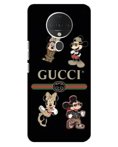Чехол для TECNO Spark 6 с картинкой «Gucci — герои Disney и монограмма» Чехол для TECNO Spark 6 с картинкой «Gucci — герои Disney и монограмма»