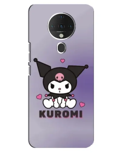 Чехол для TECNO Spark 6 с картинкой «Kuromi — фиолетовый арт»