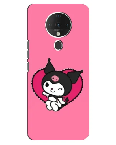 Чехол для TECNO Spark 6 с картинкой «Kuromi — любовь в сердце»