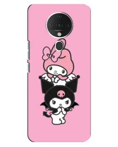 Чехол для TECNO Spark 6 с картинкой «My Melody и Kuromi»