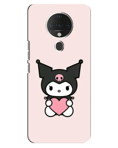 Чехол для TECNO Spark 6 с картинкой «Kuromi и сердце»