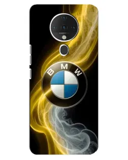 Чехол для TECNO Spark 6 с картинкой «Золотистый дым BMW»