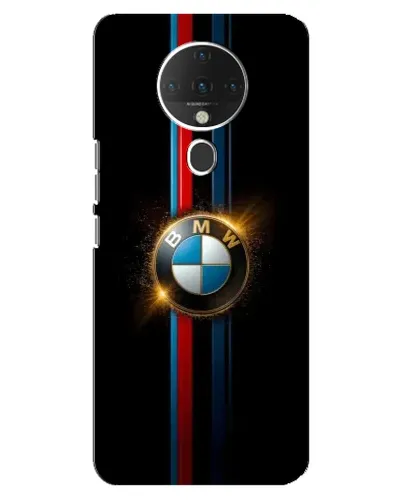 Чехол для TECNO Spark 6 с картинкой «BMW M-Power неон»