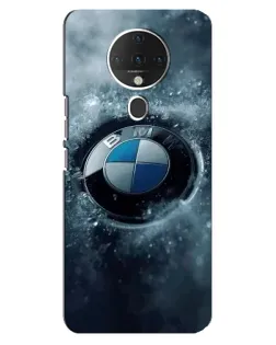 Чехол для TECNO Spark 6 с картинкой «Логотип BMW — лед»