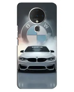 Чехол для TECNO Spark 6 с картинкой «BMW в белом дыму»