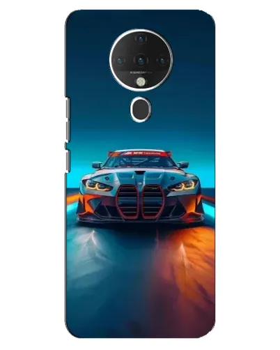 Чехол для TECNO Spark 6 с картинкой «BMW — огни неона» Чехол для TECNO Spark 6 с картинкой «BMW — огни неона»