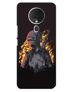 Чехол для TECNO Spark 6 с картинкой «PUBG — огненный силуэт» Чехол для TECNO Spark 6 с картинкой «PUBG — огненный силуэт»