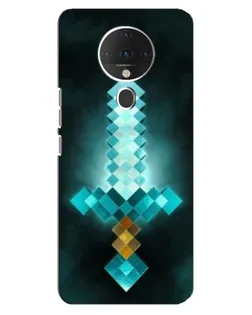 Чохол для TECNO Spark 6 з картинкою «Алмазний меч неон»