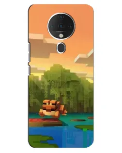 Чохол для TECNO Spark 6 з картинкою «Майнкрафт захід сонця»