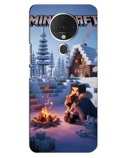 Чохол для TECNO Spark 6 з картинкою «Зимовий Minecraft»