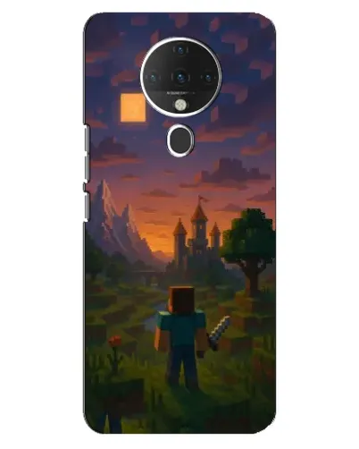 Чохол для TECNO Spark 6 з картинкою «Стів біля вежі» Чохол для TECNO Spark 6 з картинкою «Стів біля вежі»