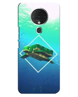Чехол для TECNO Spark 6 с картинкой «Черепаха Minecraft»