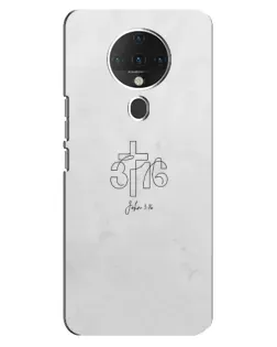 Чехол для TECNO Spark 6 с картинкой «Иоанна 3:16 Крест» Чехол для TECNO Spark 6 с картинкой «Иоанна 3:16 Крест»