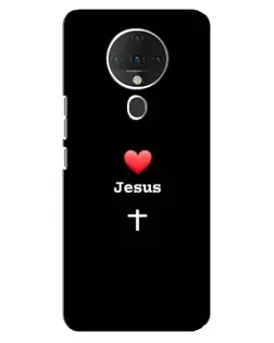Чехол для TECNO Spark 6 с картинкой «Сердце - Jesus» Чехол для TECNO Spark 6 с картинкой «Сердце - Jesus»