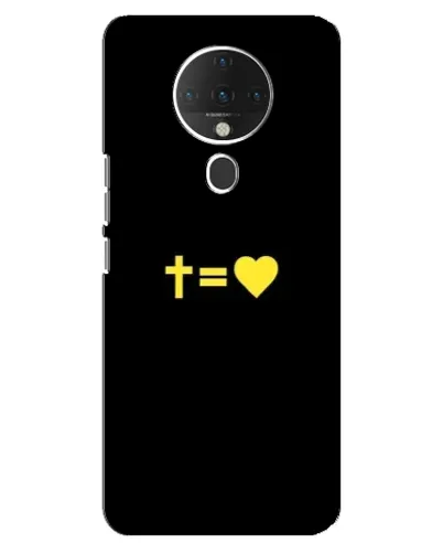 Чехол для TECNO Spark 6 с картинкой «Сердце и Крест» Чехол для TECNO Spark 6 с картинкой «Сердце и Крест»