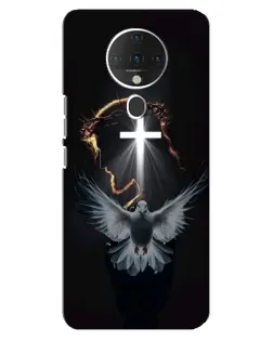 Чехол для TECNO Spark 6 с картинкой «Голубь и Свет»