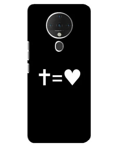Чехол для TECNO Spark 6 с картинкой «Крест и Сердце» Чехол для TECNO Spark 6 с картинкой «Крест и Сердце»