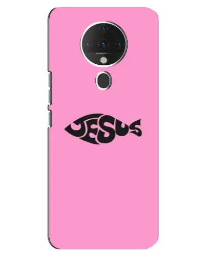 Чехол для TECNO Spark 6 с картинкой «Розовый символ Jesus» Чехол для TECNO Spark 6 с картинкой «Розовый символ Jesus»