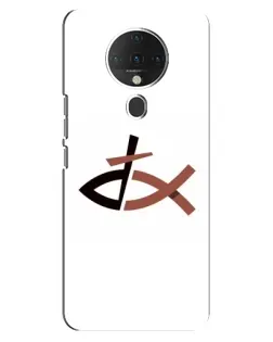Чехол для TECNO Spark 6 с картинкой «Рыба и крест»