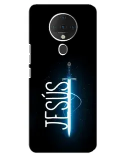 Чехол для TECNO Spark 6 с картинкой «Меч Духа Jesus»