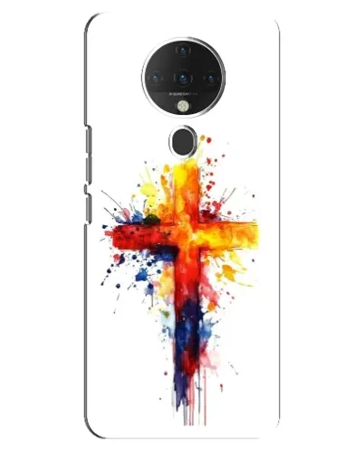 Чехол для TECNO Spark 6 с картинкой «Акварельный крест» Чехол для TECNO Spark 6 с картинкой «Акварельный крест»