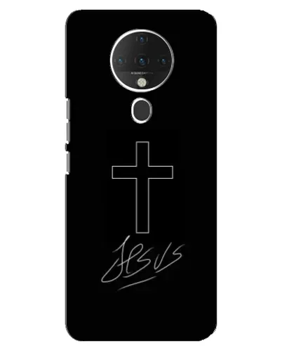 Чехол для TECNO Spark 6 с картинкой «Графический крест Jesus» Чехол для TECNO Spark 6 с картинкой «Графический крест Jesus»