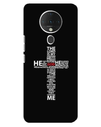 Чехол для TECNO Spark 6 с картинкой «Текстовый крест» Чехол для TECNO Spark 6 с картинкой «Текстовый крест»