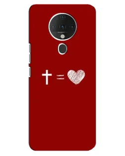 Чехол для TECNO Spark 6 с картинкой «Уравнение любви»