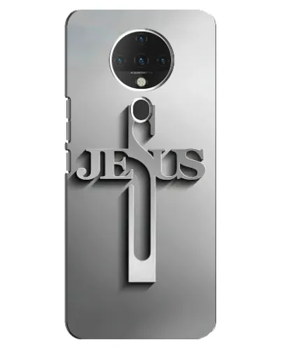 Чехол для TECNO Spark 6 с картинкой «Металлический крест Jesus» Чехол для TECNO Spark 6 с картинкой «Металлический крест Jesus»
