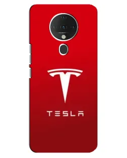 Чехол для TECNO Spark 6 с картинкой «Tesla Red Classic»
