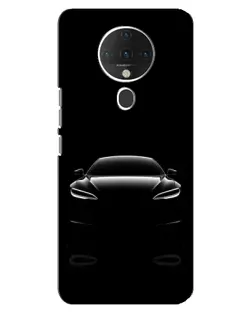 Чехол для TECNO Spark 6 с картинкой «Силуэт Tesla Night»