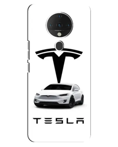 Чехол для TECNO Spark 6 с картинкой «Tesla White Style» Чехол для TECNO Spark 6 с картинкой «Tesla White Style»