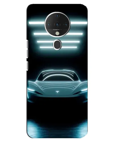 Чехол для TECNO Spark 6 с картинкой «Tesla в неоне» Чехол для TECNO Spark 6 с картинкой «Tesla в неоне»
