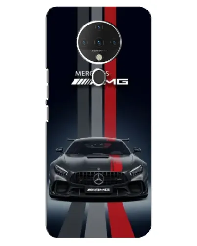 Чохол для TECNO Spark 6 з картинкою «Mercedes — білий карбон» Чохол для TECNO Spark 6 з картинкою «Mercedes — білий карбон»