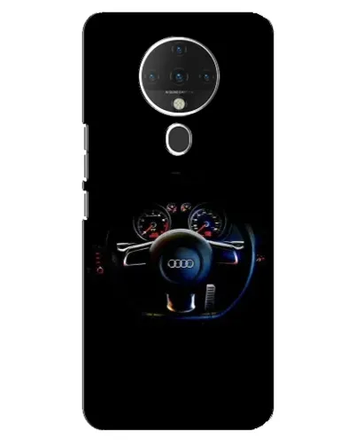 Чохол для TECNO Spark 6 з картинкою «Салон Audi — кермо»