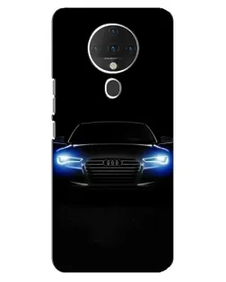 Чохол для TECNO Spark 6 з картинкою «Audi в неоні»