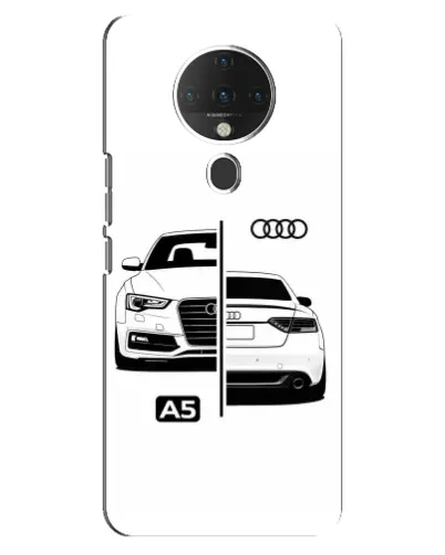 Чохол для TECNO Spark 6 з картинкою «Audi — контрастний дизайн»