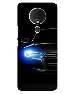Чохол для TECNO Spark 6 з картинкою «Неоновий погляд Audi»